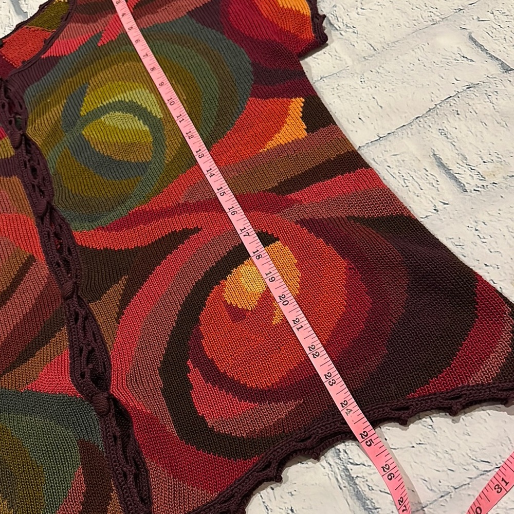 Peruvian Connection Multicolor Abstract Sweater - Picture 9 of 10